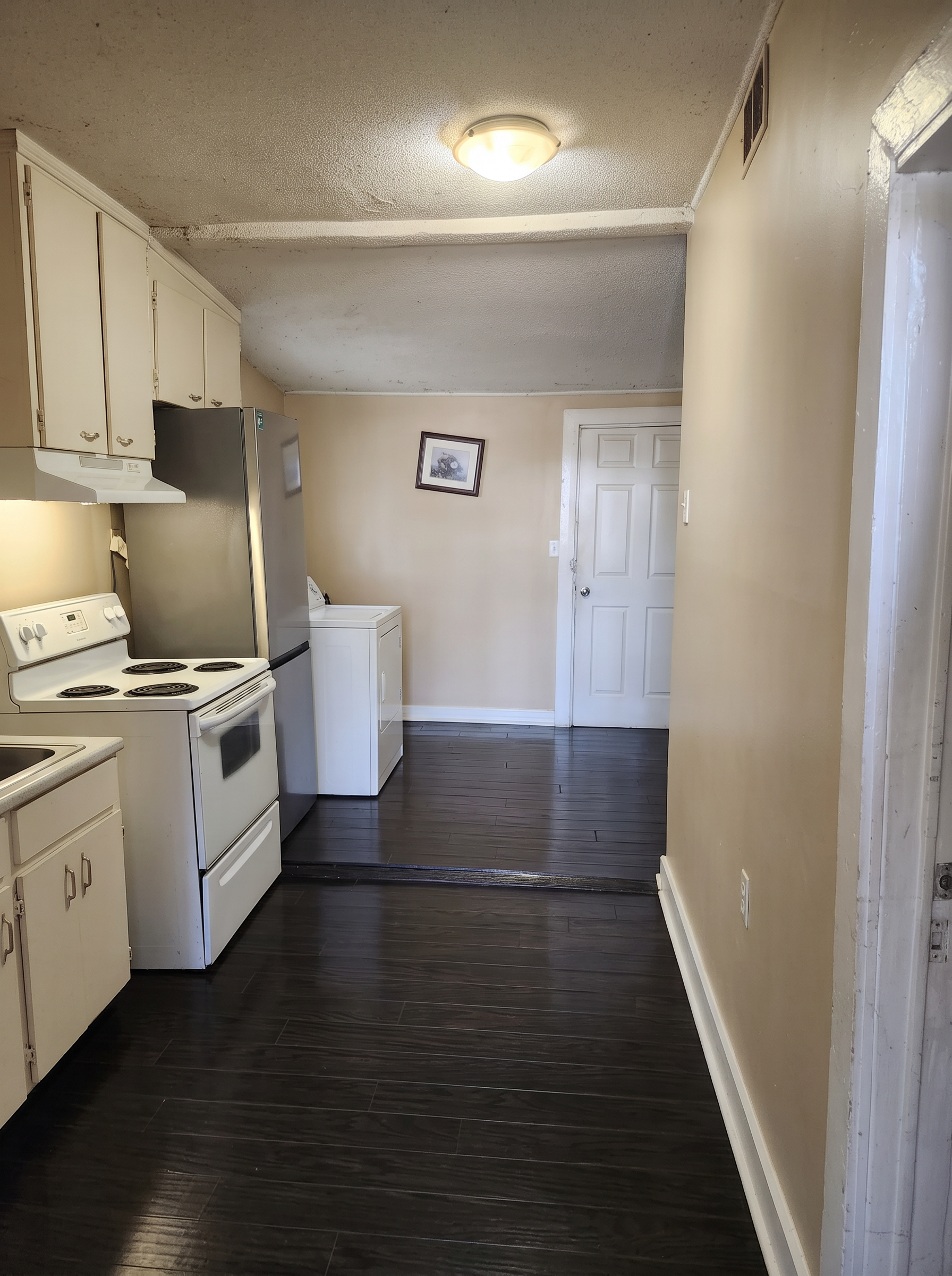 Same kitchen bright and spotless after deep cleaning